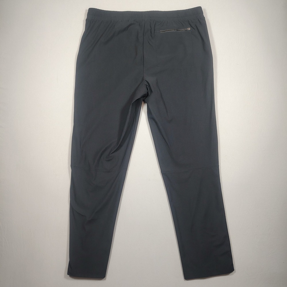 All In Motion Athletic Pants Mens L Black Drawstring Solid Recycled Polyester - Picture 2 of 8